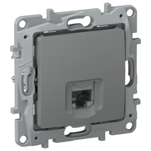IEKETIKA Розетка компьютерная RJ45 категория 5Е UTP 6715411 мокрый асфальт IEK