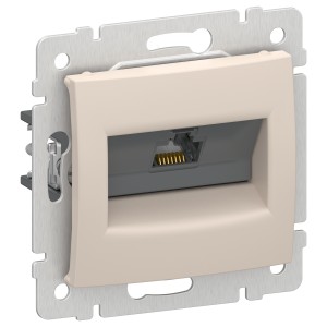 IEKVALENA Розетка компьютерная RJ45 категория 5Е UTP 6945901 песочный IEK