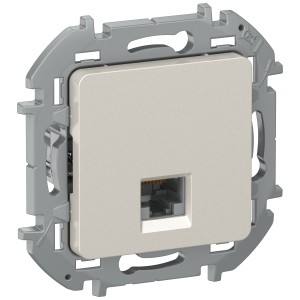 IEKINSPIRIA Розетка компьютерная RJ45 категория 5Е UTP 6731181 шампань IEK