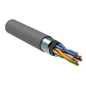 ITK Витая пара F/UTP кат.5E 4х2х24AWG solid PVC серый (305м) РФ/Т