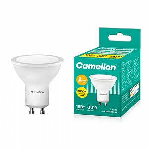 Camelion LED15-GU10/830/GU10 (Эл.лампа светодиодная 15Вт 220В)