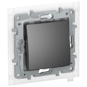 IEKETIKA Переключатель 1-клавишный схема 6 10АХ IP44 безвинтовые зажимы 6726071 антрацит IEK