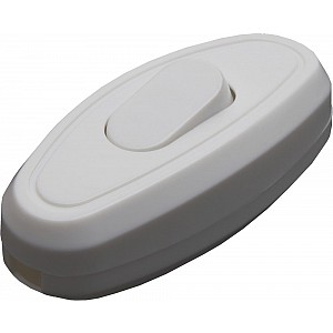 Выключатель электрический на шнур 250В, 10A, GLS10-01-20, белый