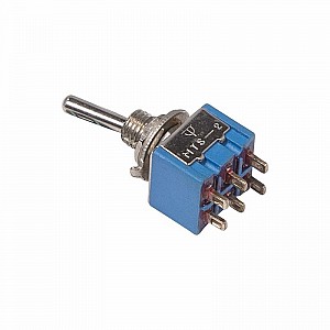 Тумблер 250В 3А (6c) вкл-выкл-вкл двухполюсный микро (MTS-203) REXANT