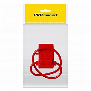 Держатель предохранителя, тип вилочный, красный, 1 шт. PROconnect