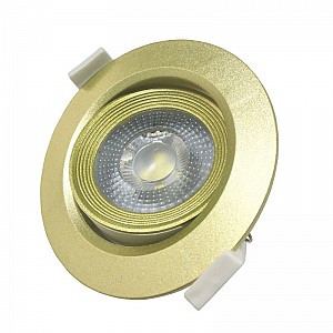 PSP-R 9044 7W GOLD 3000K 38° круг/поворот IP40 Jazzway