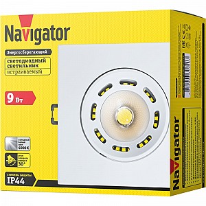 Светильник Navigator 71 390 NDL-PS2-9W-840-WH-LED(120x120)