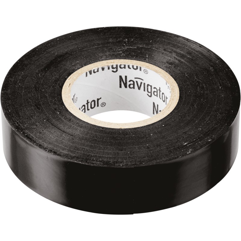 Изолента Navigator 71 110 NIT-A19-20/BL чёрная