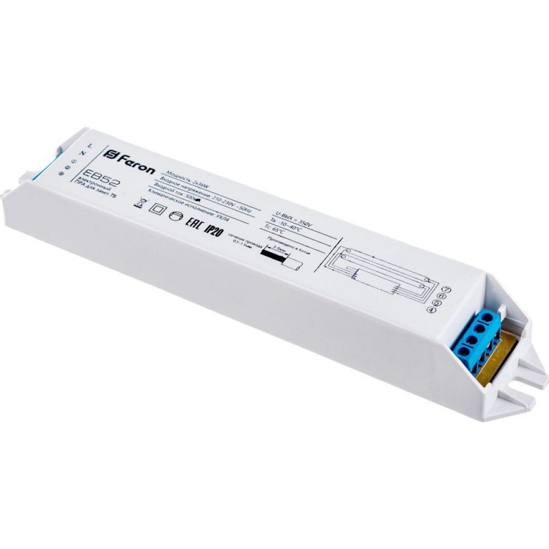 Аппарат пускорегулирующий электронный (балласт), 2*36W T8/G13 230V,