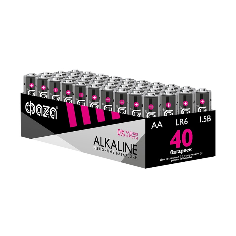 Щелочные Alkaline / LR 6 ФАZА Alkaline Pack-40 (5023017)