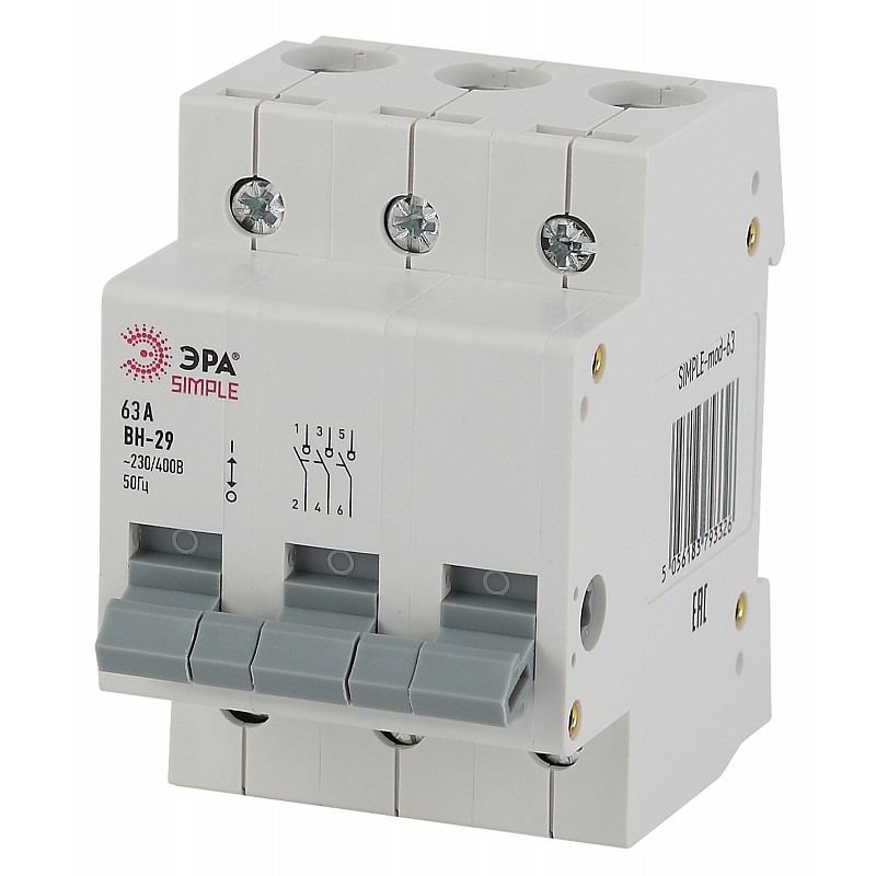 SIMPLE-mod-66 Выключатель нагрузки ЭРА SIMPLE SIMPLE-mod-66 3P 63А ВН ...