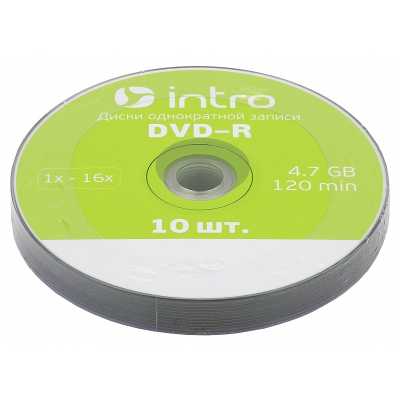 UL130273A1N Intro DVD-R INTRO 16х 4,7GB Shrink 10, Navigator, Онлайт