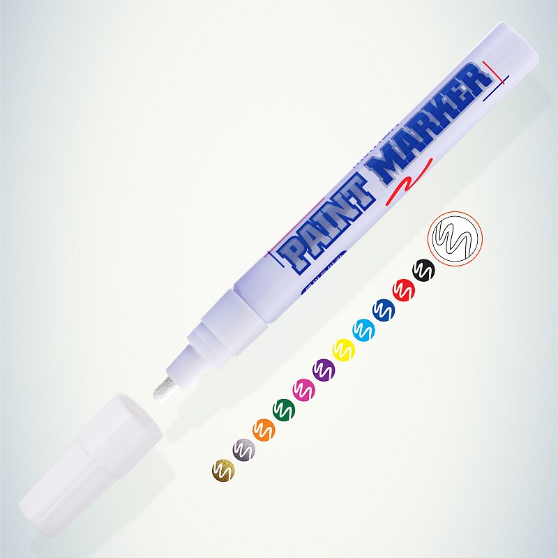 Маркер-краска MunHwa PAINT MARKER, белый, 4 мм, 104798, Б0048229