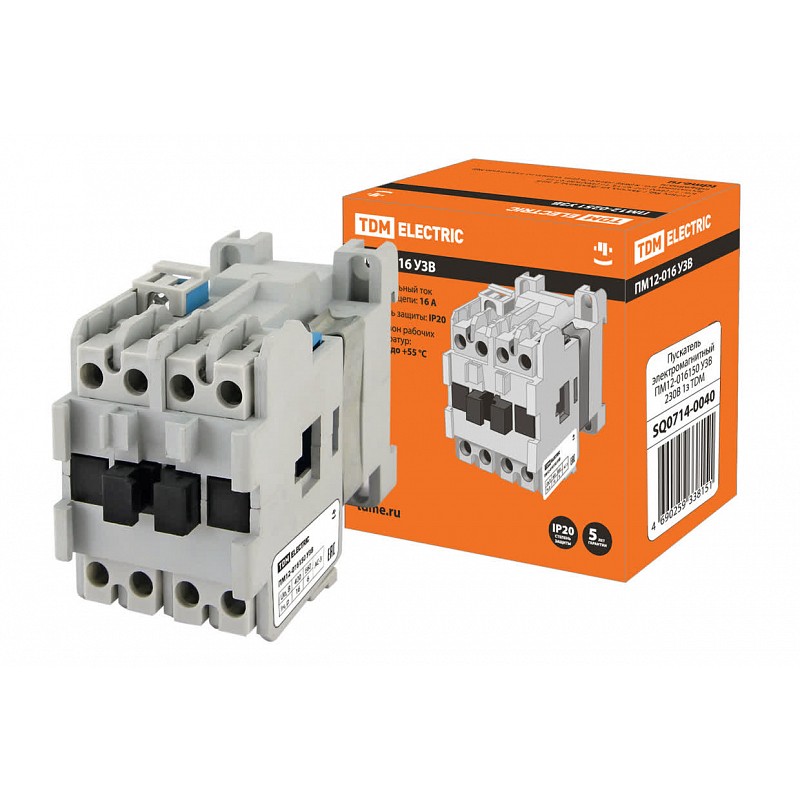 Пускатель электромагнитный ПМ12-016150 У3В 230В 1з TDM - купить в ...