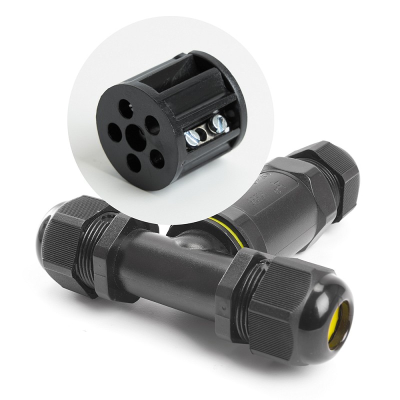 Соединитель-коннектор для проводов трехконтактный, водонепроницаемый ...