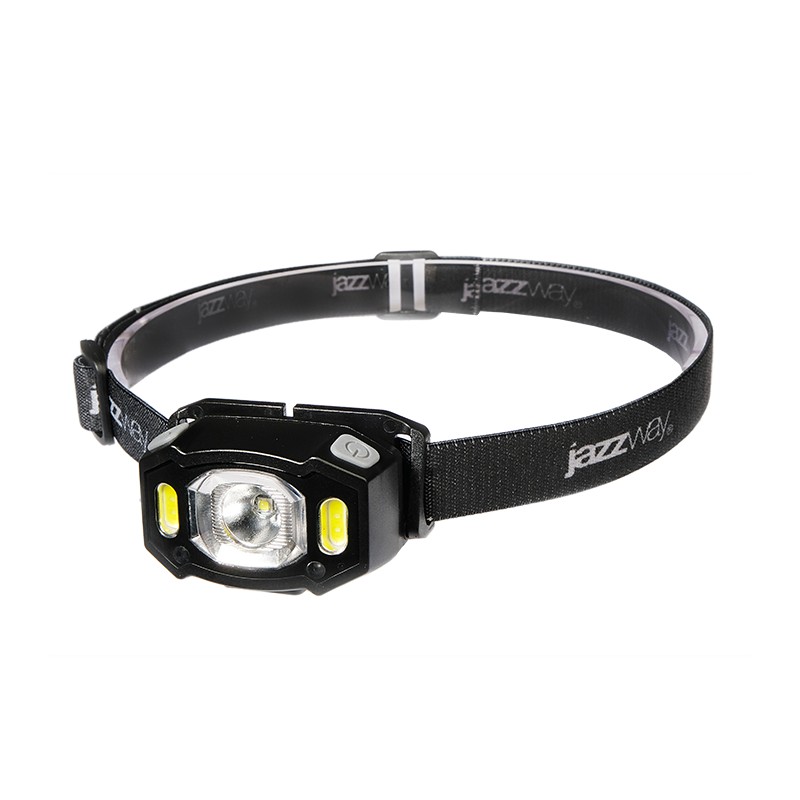 Налобные фонари / Фонарь JAZZway AccuH3-L5W-bk (черн.) (5036703)