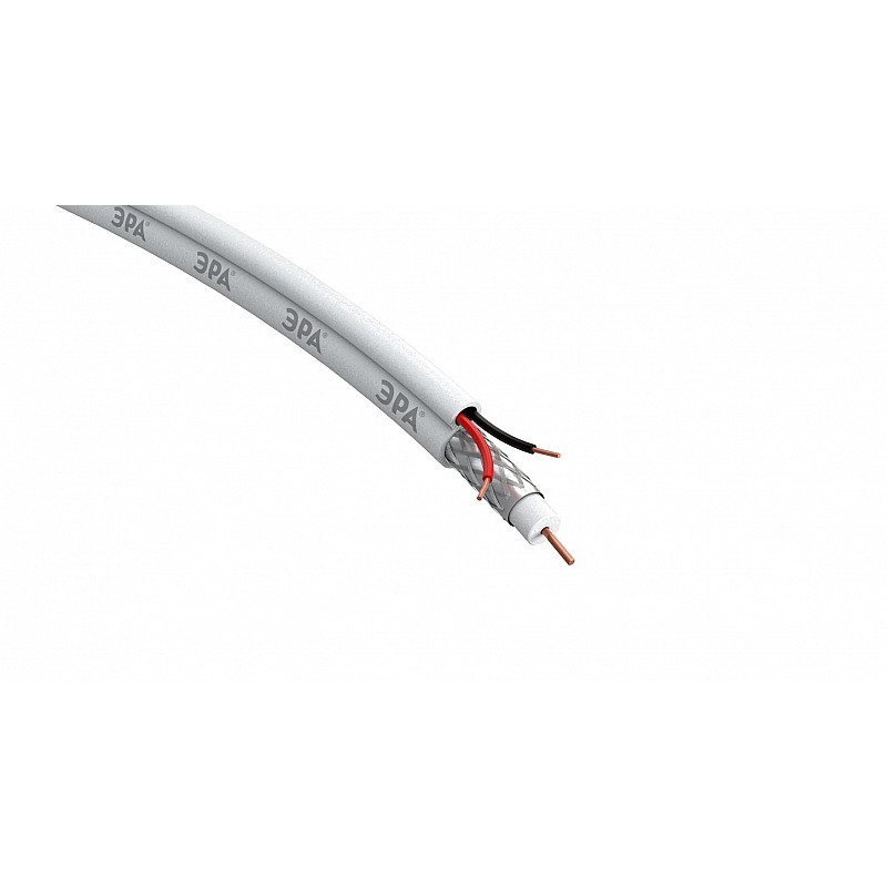 KK-0.5-PVC Кабель для аналогового видеонаблюдения ЭРА ККСВ-2x0,5 мм