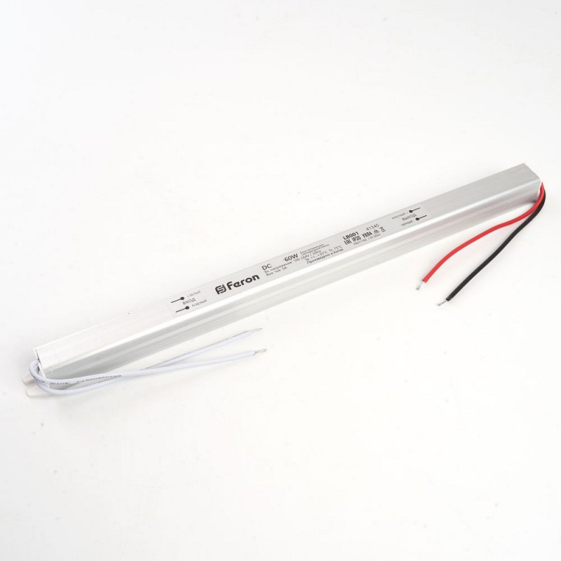 Трансформатор электронный для светодиодной ленты 60W 24V (