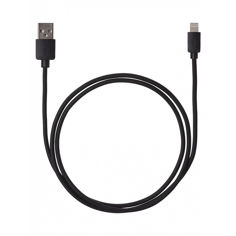 Дата-кабель, ДК 3, USB - Lightning, 1 м, черный, TDM