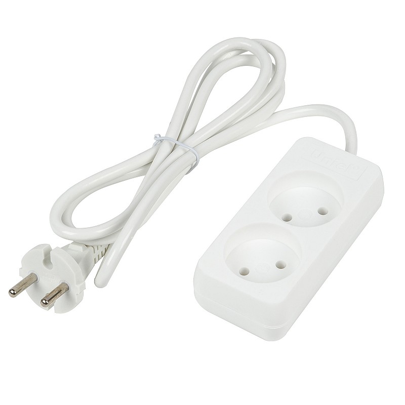 Удлинители бытовые Uniel S-CU2-1,5 WHITE