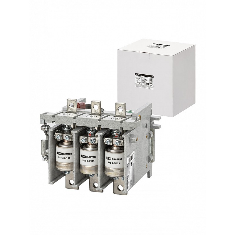 Контактор вакуумный КВТ-1,14-2,5/125, 220В AC/DC, 2НО+1НЗ TDM