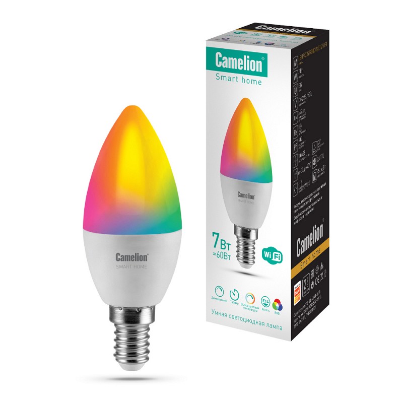 Умная лампа Camelion Smart Home декоративного освещения "свеча"