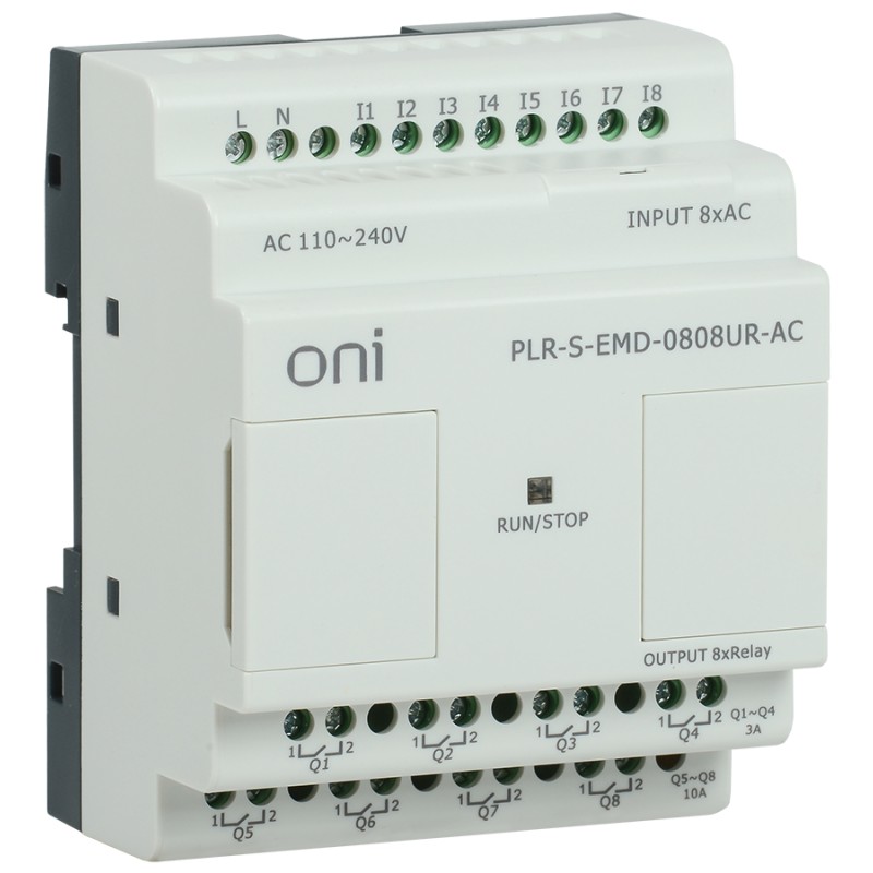 Логическое реле PLR-S 8DI/8DO 220В AC ONI, PLR-S-EMD-0808UR-AC