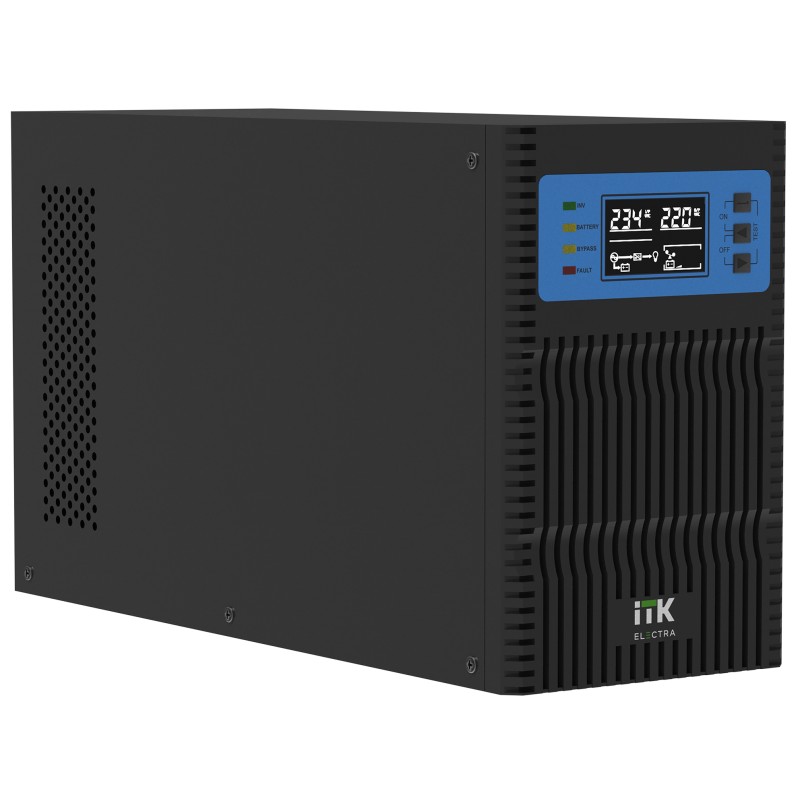 ITK ELECTRA OT ИБП однофазный онлайн 1кВА/1кВт LCD дисплей 24VDC