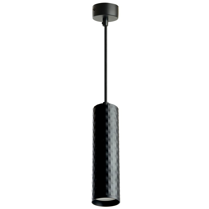Светильник потолочный на подвесе MR16 35W 230V, чёрный D55*H200