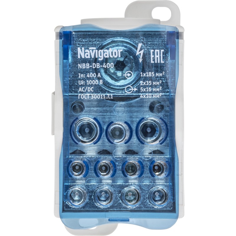 Блок распределительный Navigator 61 082 NBB-DB-400 (1 шт/упак)