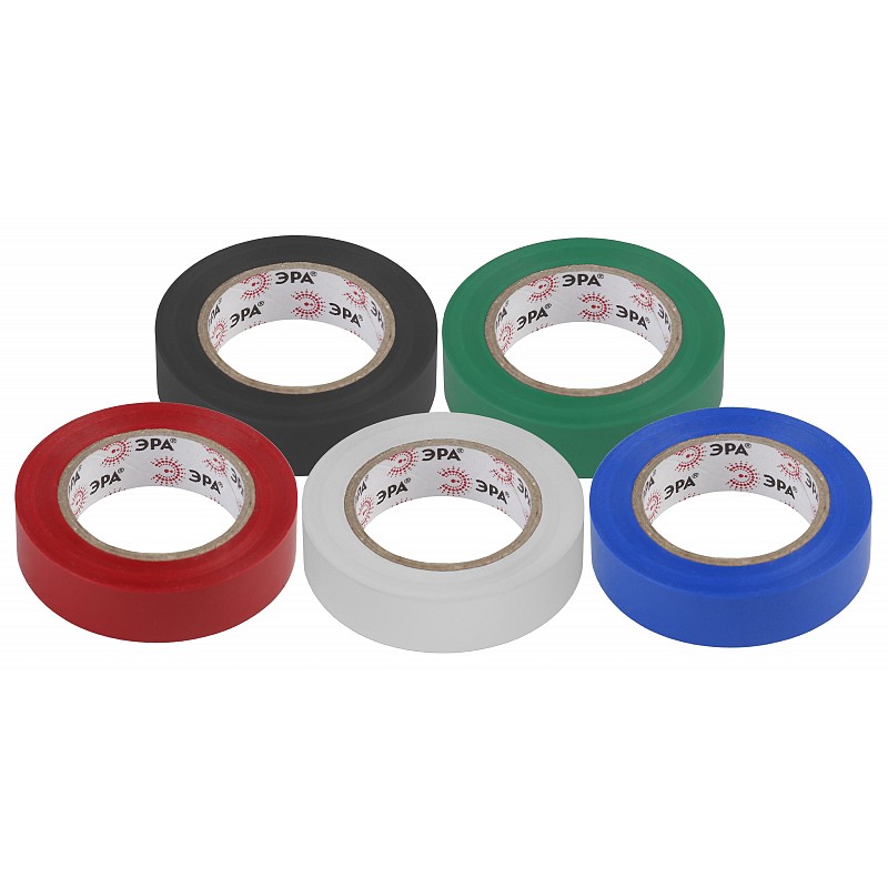 SET-5 Набор изолент ЭРА SET-5 ПВХ 5 шт цветная 15мм х 10м, Б0062896