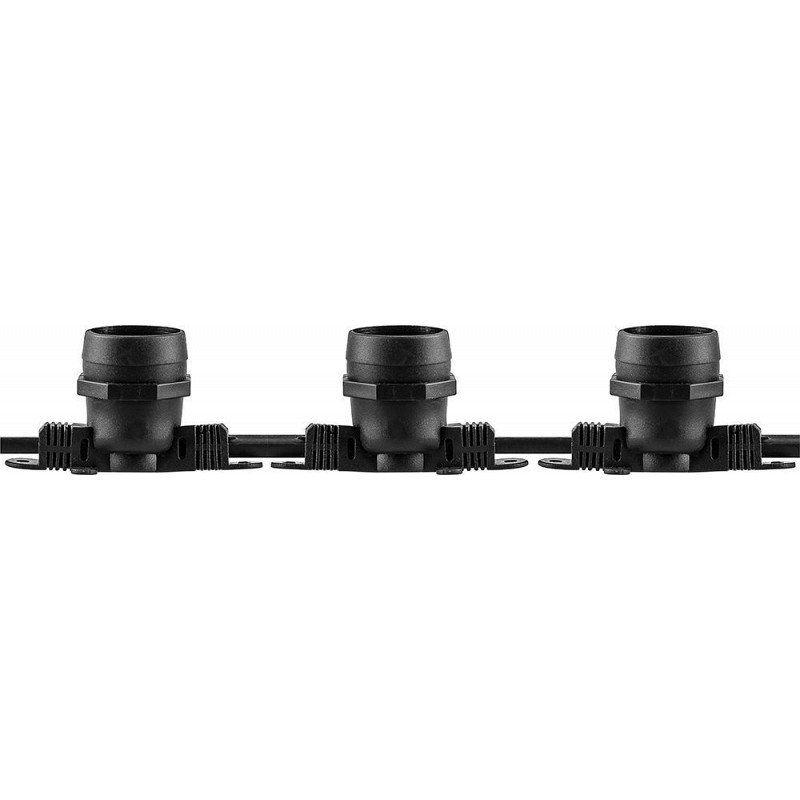 Гирлянда 230V 100 E27 черный, шаг 50cm, IP 65, 50м +1,5м шнур,