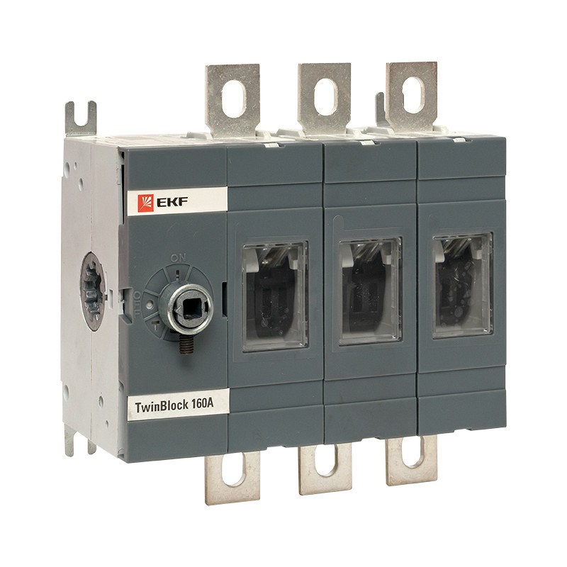 Рубильник 160A 3P без рукоятки управления TwinBlock, EKF, tb-s-160-3p ...