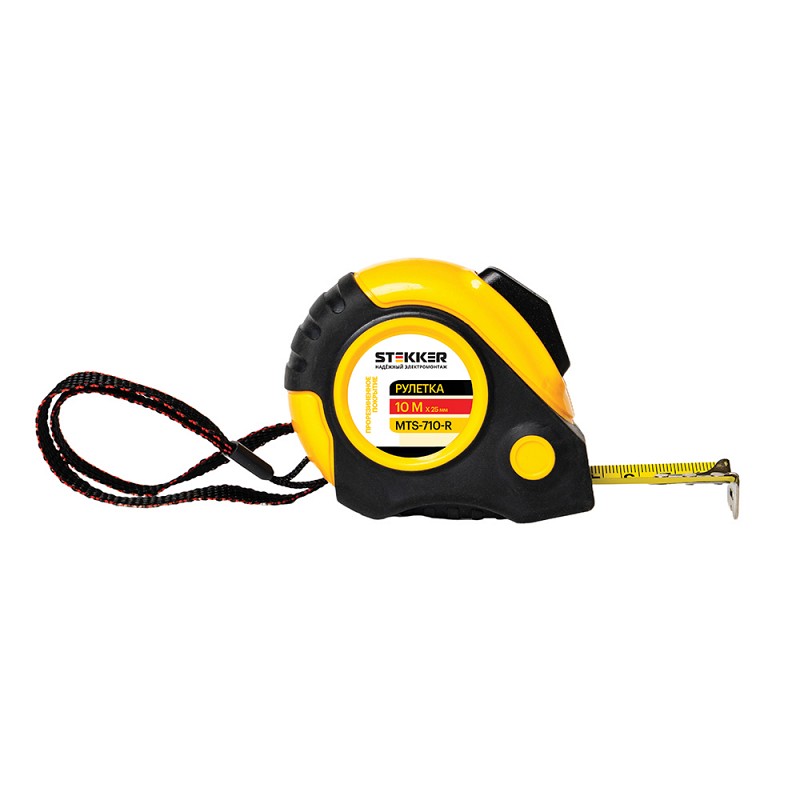 MTS-710-R Рулетка, 10 м х 25 мм, прорезиненное покрытие, II класс
