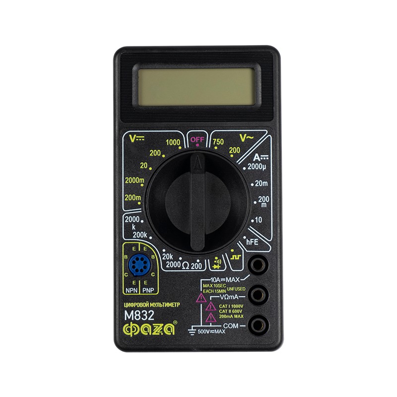 Цифровые мультиметры / Мультиметр ФАZА цифровой M832 (5000414 ...