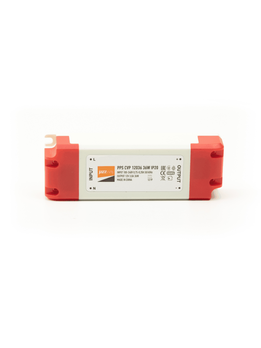 Аксессуары / PPS CVP 12036 12V3.00A=36w  IP20  пластик Jazzway (1016355)